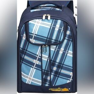 Apollo Walker Picnic Backpack for 2 with Cooler Compartment,Plates and Cutlery